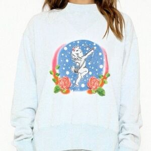 Boys Lie Space Cadet crewneck. Light blue. Small.